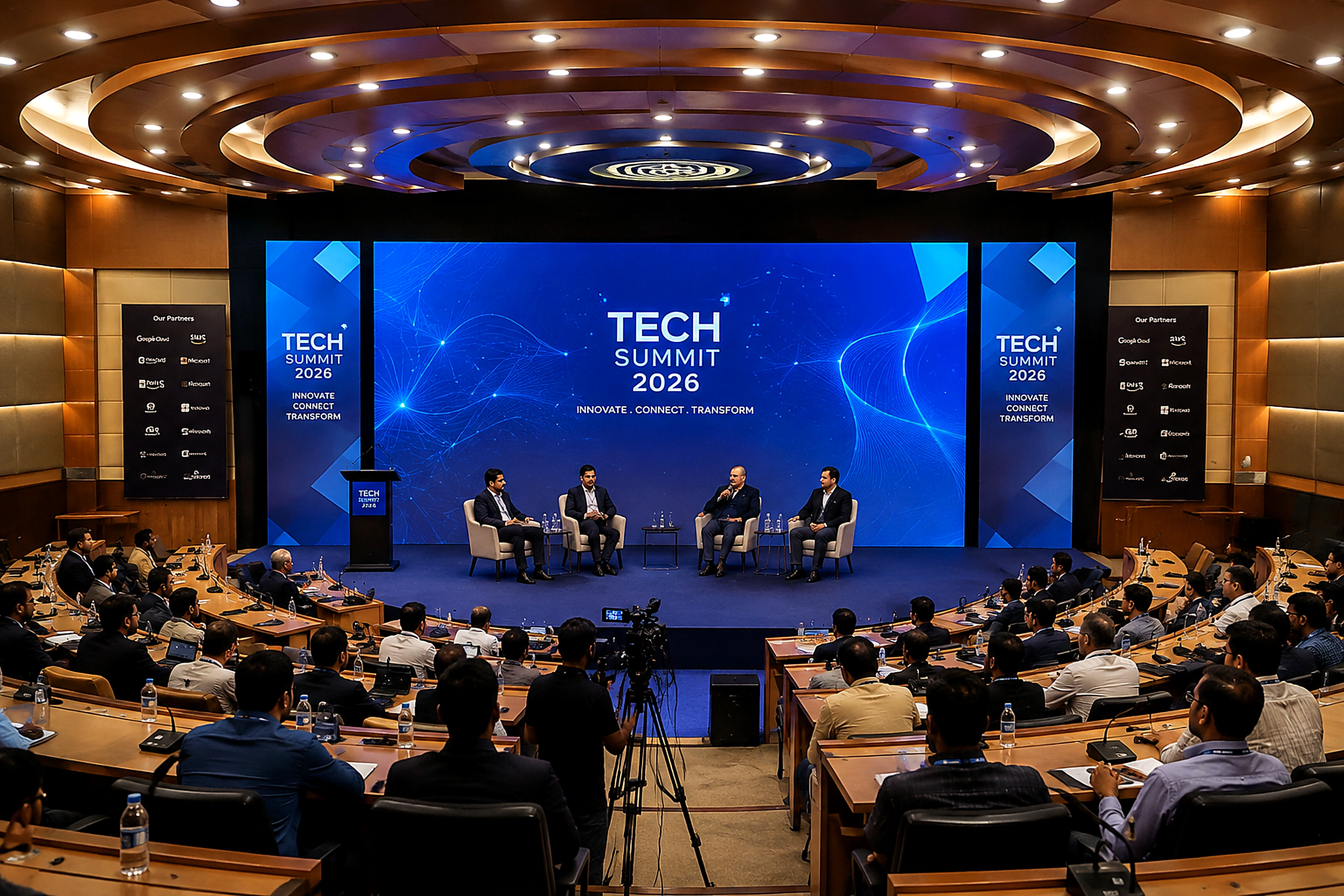 National Tech Summit corporate event managed by Auron Event Productions in Thiruvananthapuram